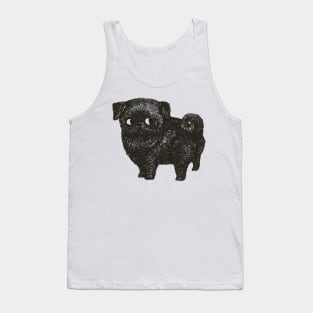 Black Pug Tank Top